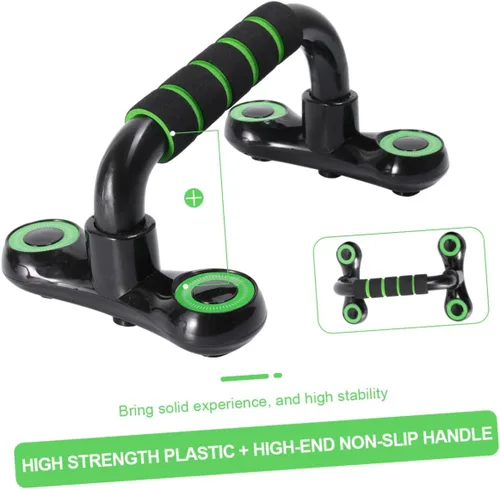 Miniatura 6 de Garneck Barras de flexión para hombre, resistentes soportes de flexión, marco portátil, mango antideslizante para entrenamiento de tríceps de pecho
