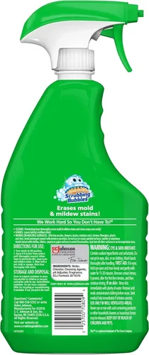 Miniatura 7 de Scrubbing Bubbles Limpiador de baño y ducha con lejía espumante desinfectante en aerosol, ayuda a eliminar el moho y el mildiú, 32 oz