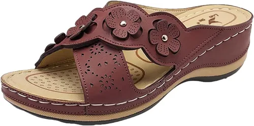 Miniatura 6 de Sandalias ortopédicas con soporte de arco, sandalias planas para exteriores, estilo bohemio, para caminar, cómodas, elegantes, informales
