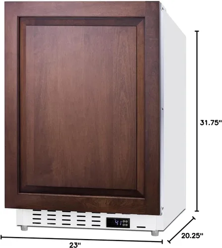 Miniatura 6 de Summit - Refrigerador de 21 pulgadas, refrigerador empotrado bajo encimera, capacidad de 3.53 pies cúbicos, compatible con ADA, listo para panel*