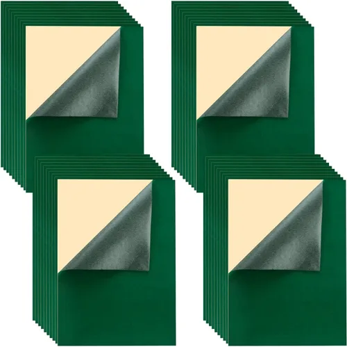 Miniatura 19 de Mesheshe 10 piezas de fieltro autoadhesivo, tela autoadhesiva para arte y manualidades, fieltro para cajones y cajas de joyería, forro de fieltro