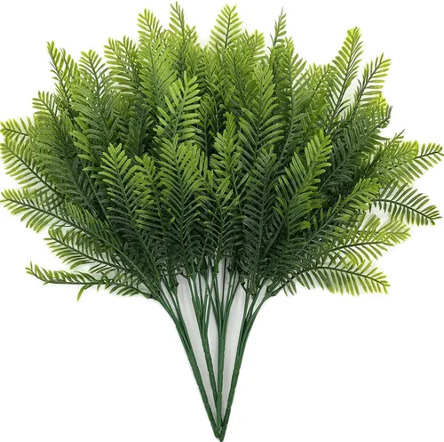 Miniatura 32 de Plantas artificiales de Monstera, hojas de tortuga tropical falsas, arbustos de vegetación decorativa, planta falsa, hojas de palmera sintéticas