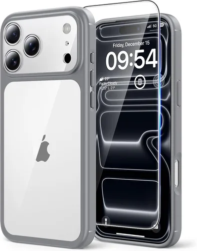 Miniatura 32 de TAURI Funda magnética 2 en 1 transparente para iPhone 14 Pro, compatible con Magsafe [no amarillenta] con protector de pantalla, protección de grado