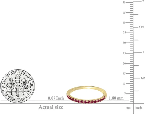 Miniatura 5 de Dazzlingrock Collection Anillo de boda elegante con piedras preciosas o diamantes redondos para mujer en oro macizo