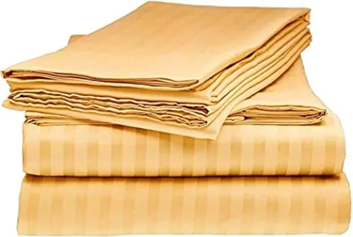 Miniatura 8 de Yarns of Cotton Juego de sábanas de 4 piezas para sofá cama tamaño individual, 400 hilos, se adapta a colchones de hasta 6 pulgadas de caída