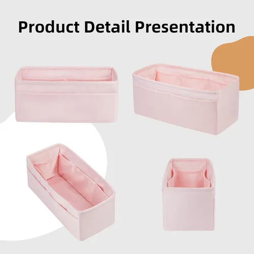 Miniatura 7 de DGAZ Organizador de bolso, organizador de bolsas de seda, bolso de lujo y moldeador de bolsas para bolsas Lindy 19263034 (rosa, LD26)