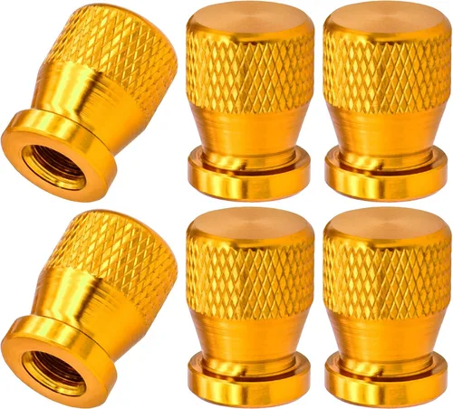 Miniatura 11 de 4 piezas de tapas de válvula de rueda con forma de punta, válvula de rueda de aleación de aluminio con punta, tapas de aire universales a prueba