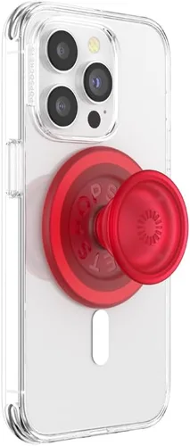 Miniatura 15 de PopSockets Phone Grip with Expanding Kickstand, Adhesive Grip - Molded Flower Red Wine Translucent rojo (Red Translucent)