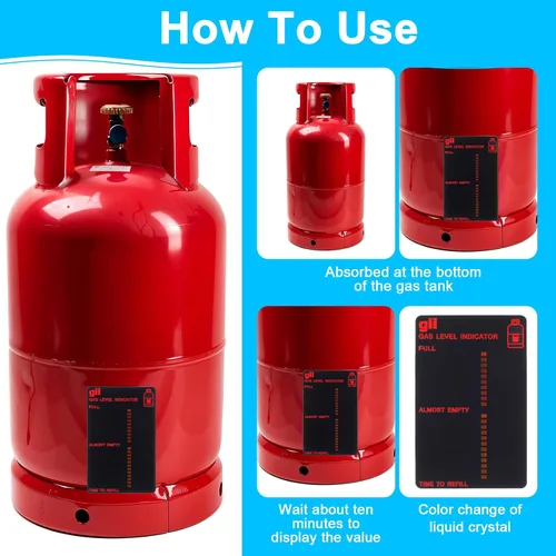 Miniatura 7 de Indicador magnético de nivel de gas reutilizable, indicador de nivel de combustible, indicadores de nivel de combustible, medidor de tanque adhesivo