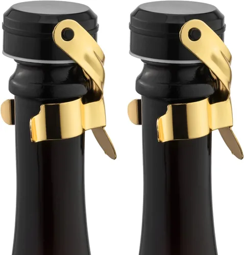 Miniatura 17 de WOTOR Tapones para botella de vino y champán de acero inoxidable con silicona de grado alimenticio, a prueba de fugas, se mantienen frescos