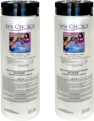 Miniatura 6 de SpaChoice Pestañas de bromación prémium de 1.5 libras para spas, tabletas de bromo para bañera de hidromasaje, fabricado en Estados Unidos