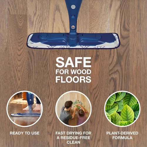 Miniatura 3 de Bona - Mopa con aerosol de alta gama para pisos de madera dura; incluye una solución de limpieza para pisos de madera dura y un paño de limpieza