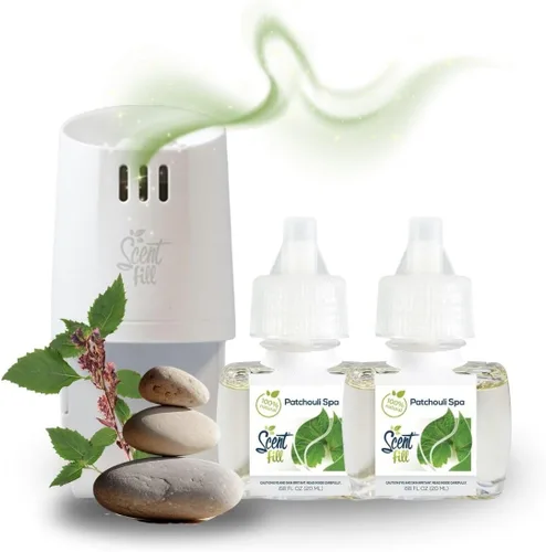Miniatura 17 de Scent Fill Ambientador enchufable 100% natural de lavanda y vainilla, recargas de aceite perfumado, 2 recargas + difusor