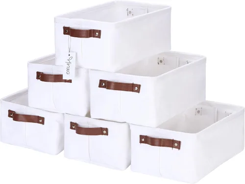 Miniatura 36 de Hinwo 31L Bolsas de almacenamiento grandes, organizadores de armario y almacenamiento, cestas de estante, cestas de almacenamiento plegables