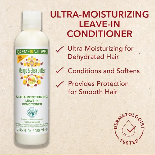 Miniatura 2 de Creme of Nature Acondicionador ultra hidratante de mango y manteca de karité con ingredientes naturales certificados, tratamiento suavizante cremoso