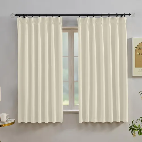 Miniatura 11 de Simplebrand Cortinas naturales extra largas para oscurecer la habitación del patio, 120 pulgadas de largo, 2 paneles para sala de estar, privacidad