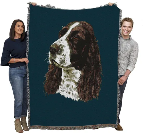 Miniatura 14 de Pure Country Weavers Manta con diseño de Springer Spaniel inglés "I Love My English Springer Spaniel", regalo para los amantes de los perros, manta