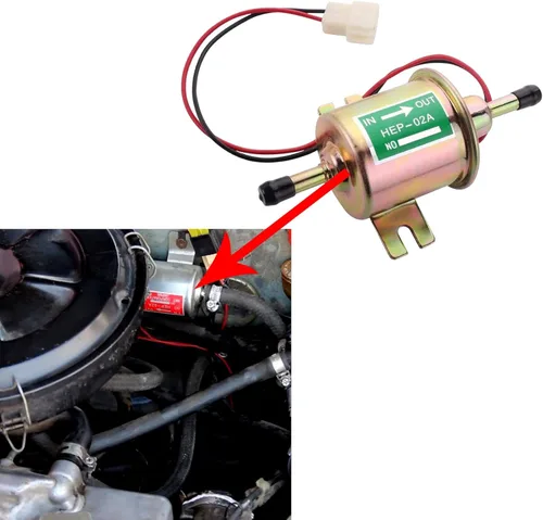 HAOBO Bomba de combustible eléctrica de 12 V, bombas de combustible eléctricas de repuesto automotriz, bomba de combustible en línea de baja presión