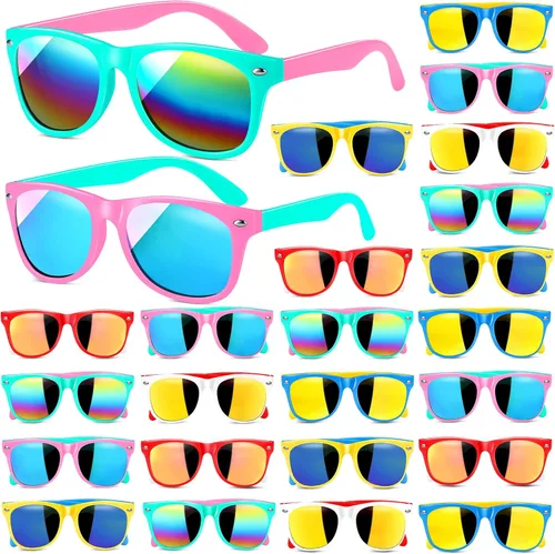 Miniatura 10 de GINMIC Gafas de sol para niños, regalos de fiesta a granel, paquete de 12 unidades, regalos para el día de San Valentín, protección UV 400, lentes