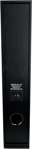 Miniatura 7 de Rockville RockTower 64B - Altavoz de torre pasivo, 4 ohmios, negro, sonido de alta fidelidad, rejilla desmontable, 3 vías, 6.5 pulgadas, 500 W, MDF
