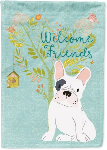 Miniatura 15 de Caroline's Treasures BB7594GF Bandera de jardín de Husky siberiano con texto en inglés "Welcome Friends" - Bandera decorativa para patio exterior