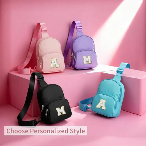 Miniatura 8 de YOOLIFE Bolso bandolera con inicial, bolsas pequeñas para niñas y mujeres, regalos para adolescentes, niñas, adolescentes, novia, dama de honor