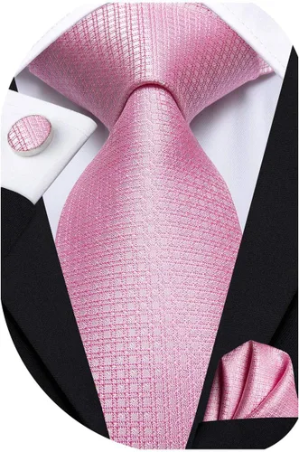 Miniatura 44 de Dubulle Corbata tejida de cachemira para hombre y gemelos de pañuelo para hombre, conjunto de gemelos para boda formal y negocios