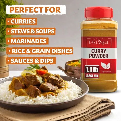 Miniatura 4 de Eastanbul Curry en polvo, 1.1 libras, curry tradicional de mezcla de especias indias, condimento auténtico, mezcla de polvo amarillo de primera