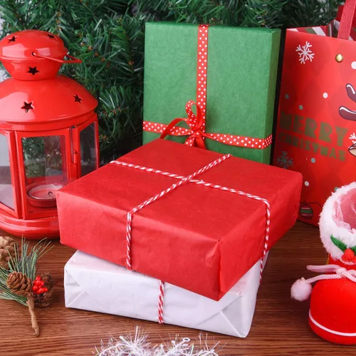 Miniatura 5 de MIAHART 60 hojas de papel de seda de Navidad de 19.7 x 13.8 in, papel de regalo de Navidad para bricolaje y manualidades, bolsas de regalo