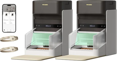Miniatura 15 de PETLIBRO Alimentador automático RFID para gatos, comidas personalizadas activadas con etiqueta de collar, dispensador de comida programable Wi-Fi 5G