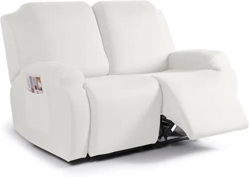 Miniatura 10 de TAOCOCO Funda para sofá reclinable, 3 piezas de fundas de tela de poliéster elástica para sofá reclinable de 3 asientos, protector de muebles suave