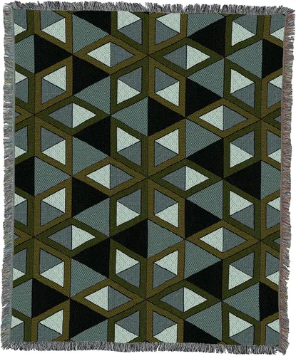 Miniatura 3 de Pure Country Weavers Manta con diseño de estrellas y diseño de bayas, diseño de tapiz tejido de algodón, fabricada en los Estados Unidos