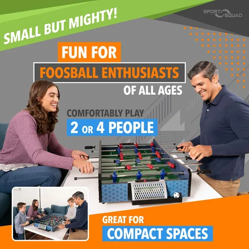 Miniatura 4 de Sport Squad Foosball Table - Soccer Table - Wood Foosball Table for Kids & Adults - Bar Game Table, Game Room for Home - Easy Assembly, Built Tough