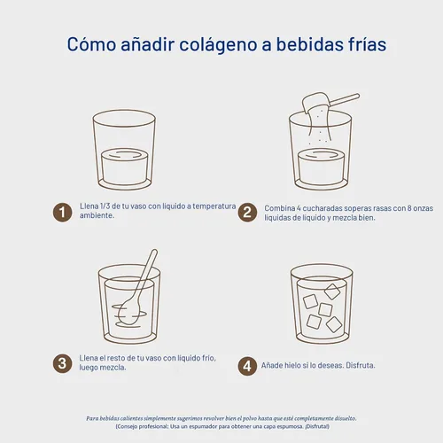 Miniatura 8 de Vital Proteins Péptidos de colágeno avanzados, péptidos hidrolizados con ácido hialurónico y vitamina C - Polvo sabor chocolate, 24.7 onzas