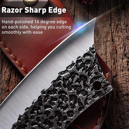 Miniatura 5 de Cuchillo de chef de cocina Huusk mejorado Cuchillo vikingo con vaina, cuchillos japoneses forjados japoneses cuchillo deshuesador