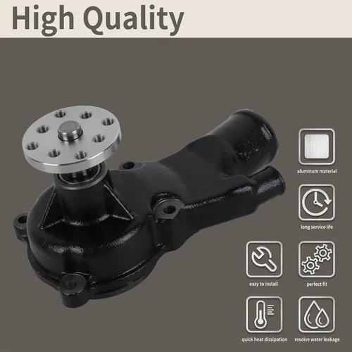 Miniatura 5 de 65142A1 Bomba de agua de circulación marina apta para Volvo Penta MerCruiser OMC GM Sierra 2.5L 3.0L 4.0L Reemplaza# 3854017 984360 814755 18-3575