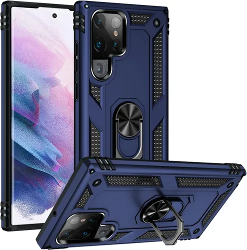 Miniatura 13 de Funda de grado militar para Samsung Galaxy S22 Ultra Galaxy S22 Ultra 5G, funda de metal giratorio de 360 grados, soporte de soporte, armadura, a