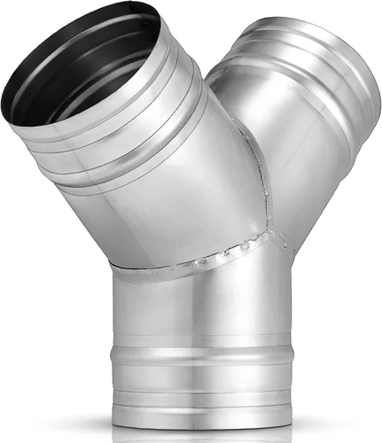 Miniatura 8 de Therwen Divisor de conducto de 4 pulgadas y 3 vías para ventilador de escape en forma de Y, conector de manguera de conducto de metal en forma de Y