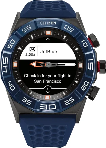 Miniatura 4 de Citizen CZ Smart Hybrid Smartwatch de acero inoxidable de 1732in seguimiento continuo de frecuencia cardíaca actividad física aplicación de golf