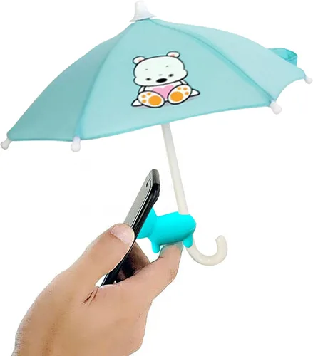 Miniatura 9 de Paraguas de teléfono para el sol, sombrilla de teléfono celular con soporte universal ajustable de ventosa para iPhone, iPad, Gopro