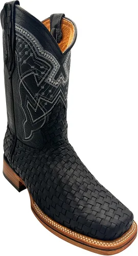 Miniatura 3 de The Western Shops Botas vaqueras con punta cuadrada para hombre