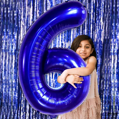 Miniatura 672 de KatchOn, Globo grande azul número 2 de 40 pulgadas Decoraciones de cumpleaños de Baby Shark para niño de 2 años Globo azul número 2 Globo