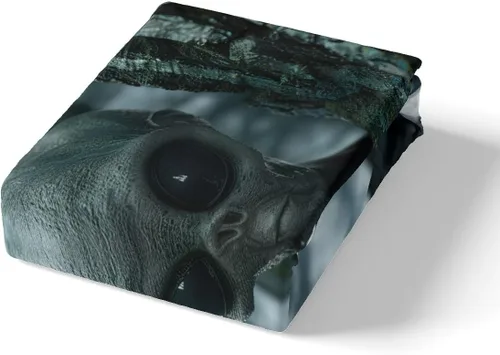 Miniatura 4 de Funda de edredón con estampado de extraterrestre, juego de ropa de cama de nave espacial para niños y niñas, decoración de habitación