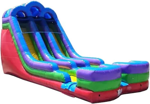 Miniatura 8 de TentandTable Tobogán acuático inflable de doble carril para niños y adultos, diversión acuática gigante de grado comercial, incluye soplador de aire