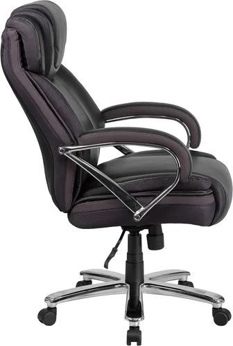 Miniatura 11 de Flash Furniture HERCULES Series Big & Tall - Silla de oficina ergonómica giratoria ejecutiva LeatherSoft de 500 libras con asiento extra ancho