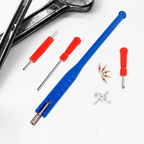 Miniatura 5 de 47pcs Tire Valve Stem Installer Valve Core Remover Tool Set for Car Motorcycle and Bicycle Tire Repair Maintenance
