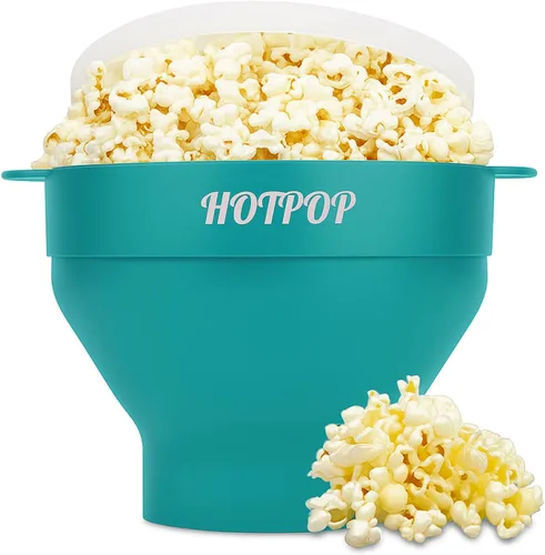 Miniatura 27 de El original Hotpop - Palomitas de maíz para microondas, máquina de palomitas de silicona, cuenco plegable sin BPA y apto para lavavajillas - 20 Gris