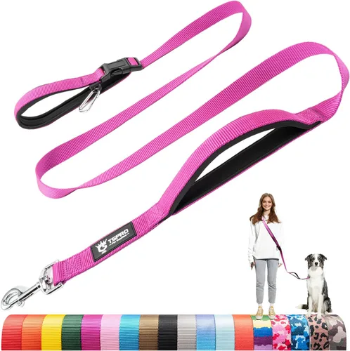Miniatura 26 de TSPRO Correa táctica para perro, manos libres, resistente, ajustable, con mango acolchado y cierre de seguridad de metal para caminar, correr