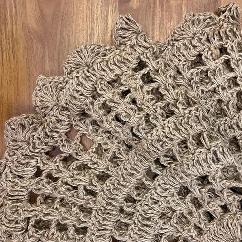 Miniatura 7 de Alfombra de punto de ganchillo tejida a mano, de yute, redonda, de 3 pies, natural, antideslizante, hecha a mano, para cocina, sala de estar