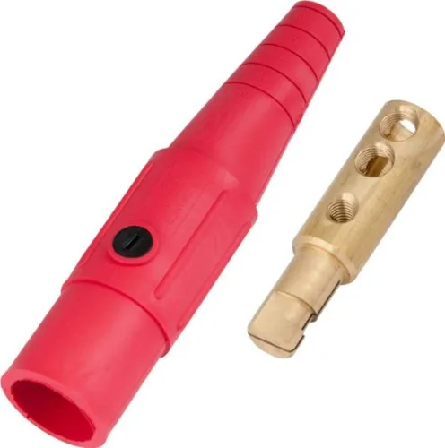 Miniatura 15 de Marinco CLS20FB-A CLS tipo Cam, serie 16 en línea, conector de un solo pin, 400 amperios, 600 voltios, #2-2/0 AWG, hembra - negro (A)